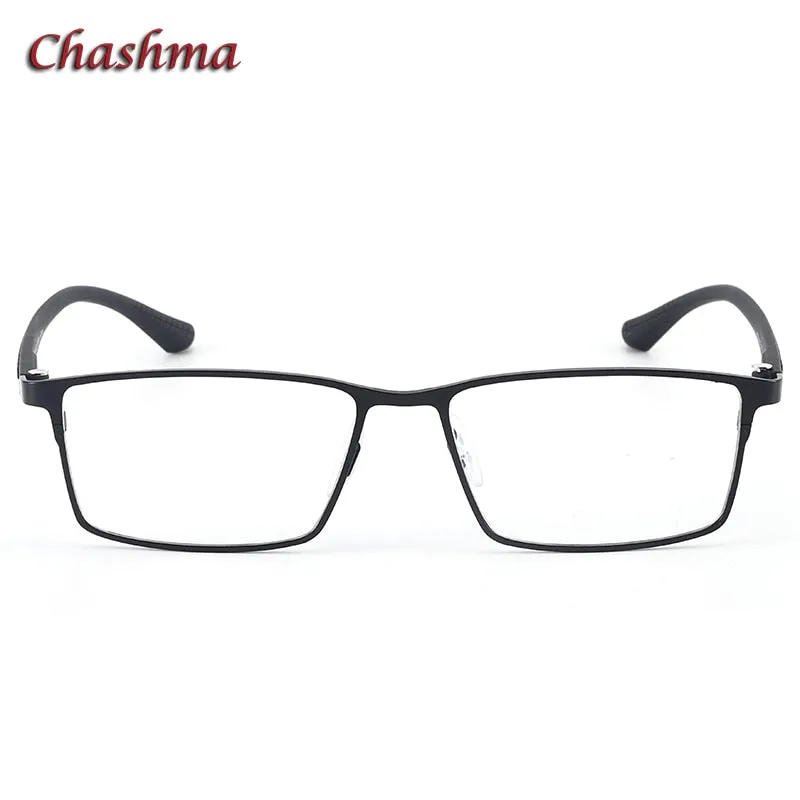 Chashma Ochki Men's Full Rim Square Alloy Eyeglasses 9386