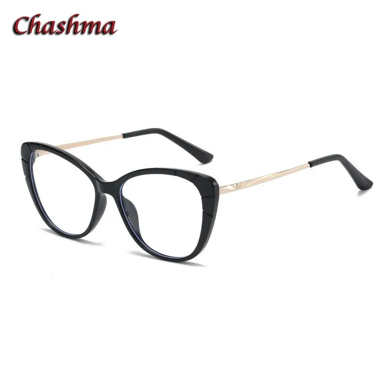 Chashma Ochki Women's Full Rim Cat Eye Tr 90 Titanium Eyelgasses 7572