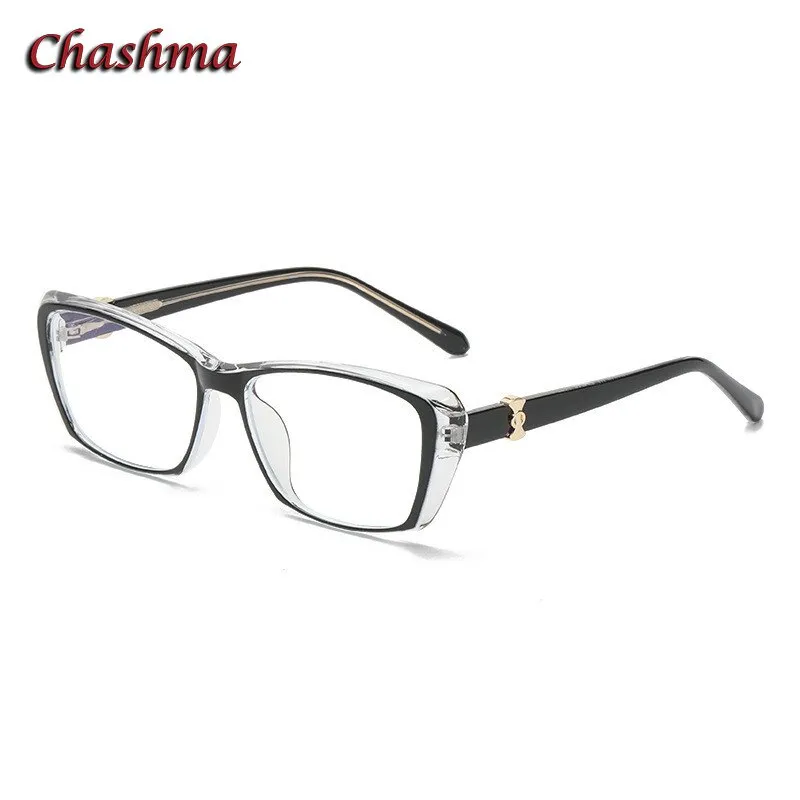 Chashma Ochki Women's Full Rim Square Tr 90 Titanium Eyeglasses 7872