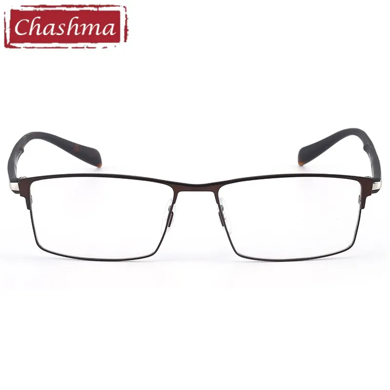 Chashma Ottica Men's Full Rim Large Square Titanium Eyeglasses 9282