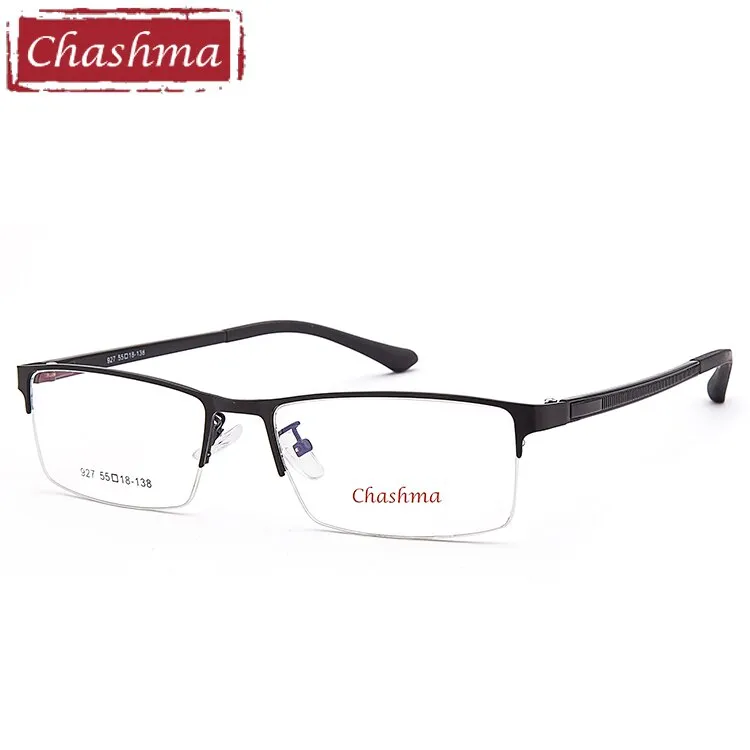 Chashma Ottica Men's Semi Rim Square Tr 90 Alloy Eyeglasses 927
