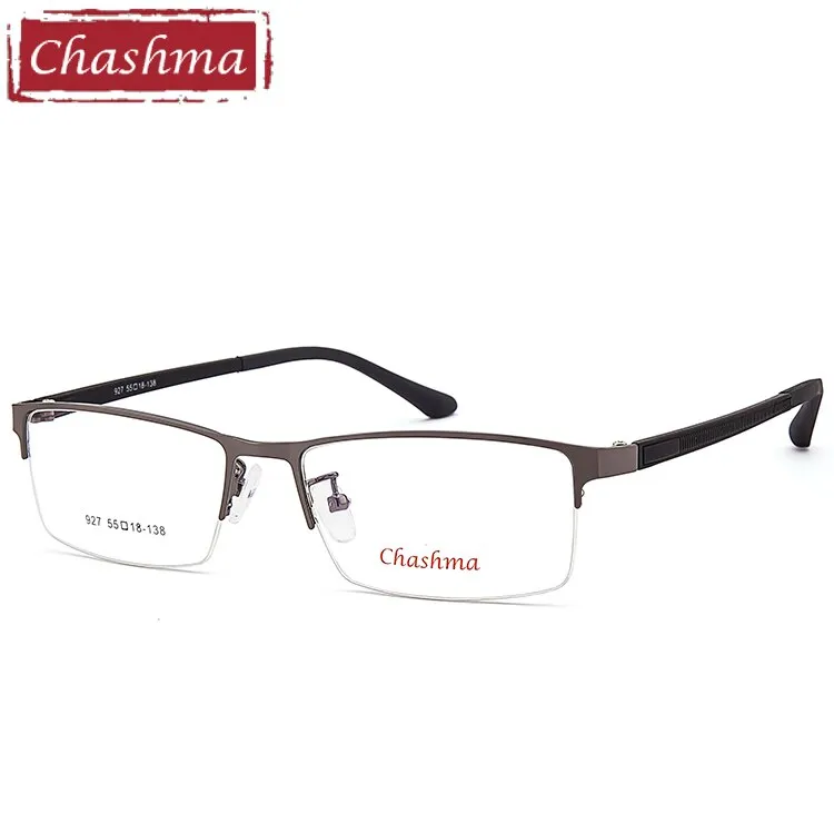 Chashma Ottica Men's Semi Rim Square Tr 90 Alloy Eyeglasses 927