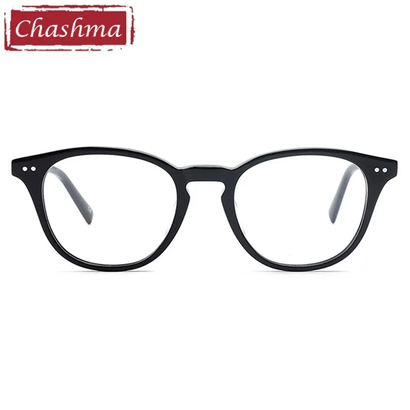 Chashma Ottica Unisex Full Rim Round Square Acetate Eyeglasses 7921