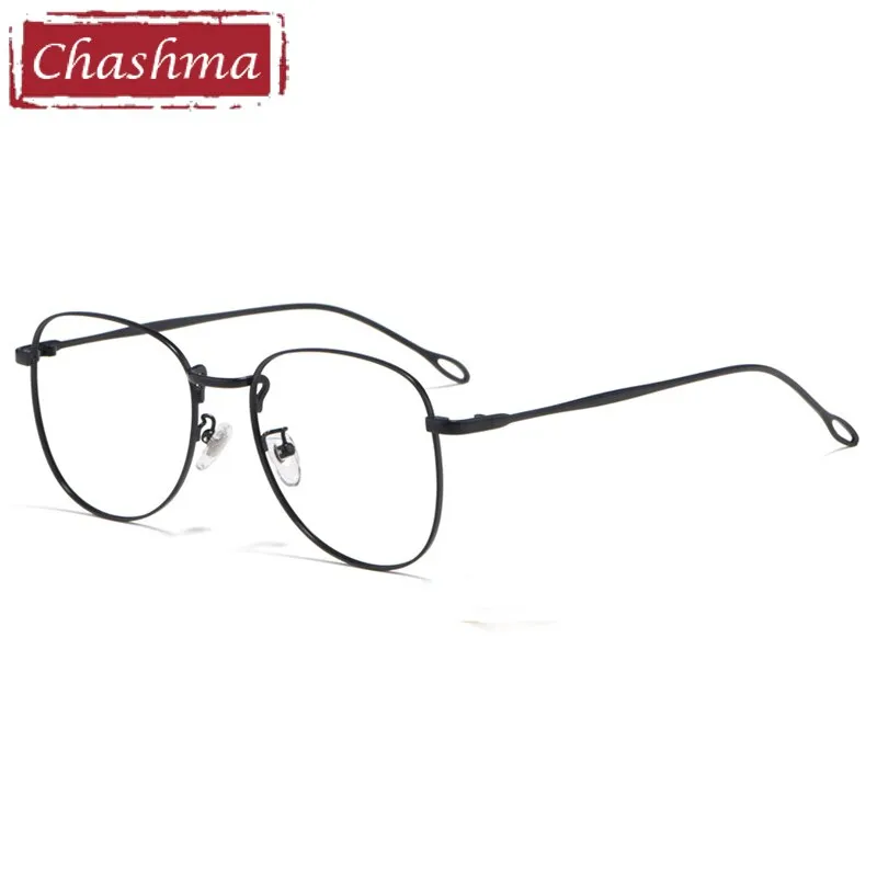 Chashma Ottica Unisex Full Rim Round Square Stainless Steel Eyeglasses