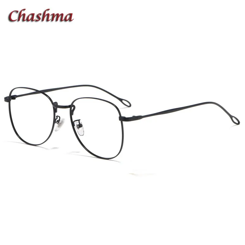 Chashma Ottica Unisex Full Rim Round Square Stainless Steel Eyeglasses