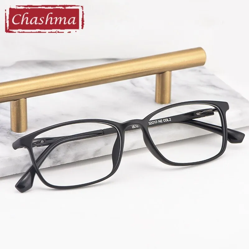 Chashma Unisex Full Rim Square Tr 90 Titanium Eyeglasses 9801