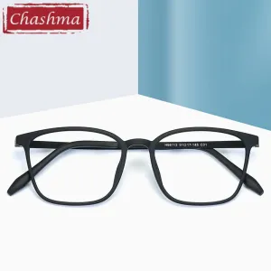 Chashma Unisex Full Rim Ultem Titanium Square Frame Eyeglasses 66113