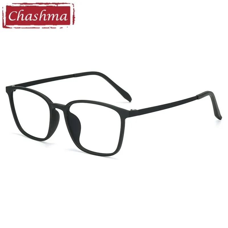 Chashma Unisex Full Rim Ultem Titanium Square Frame Eyeglasses 66113