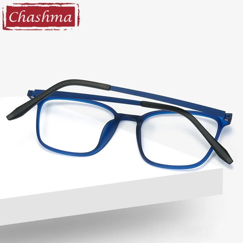 Chashma Unisex Full Rim Ultem Titanium Square Frame Eyeglasses 66113