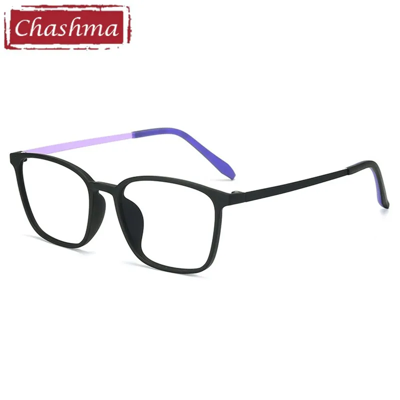 Chashma Unisex Full Rim Ultem Titanium Square Frame Eyeglasses 66113