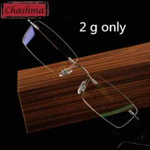 Chashma Unisex Rimless Rectangle Titanium Eyeglasses T788