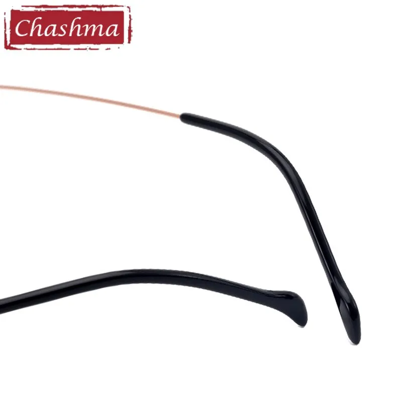 Chashma Unisex Rimless Round Titanium Eyeglasses 5010