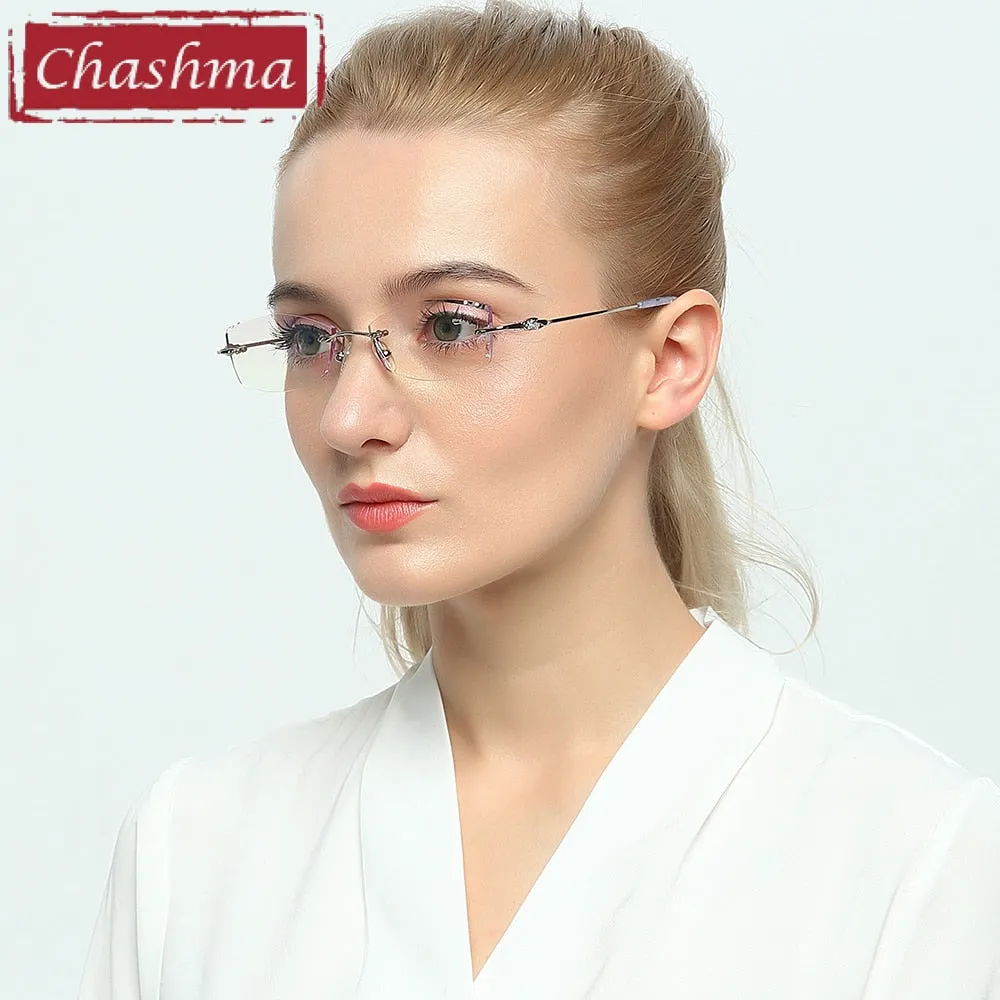 Chashma Women's Rimless Oval Eyeglasses 3085