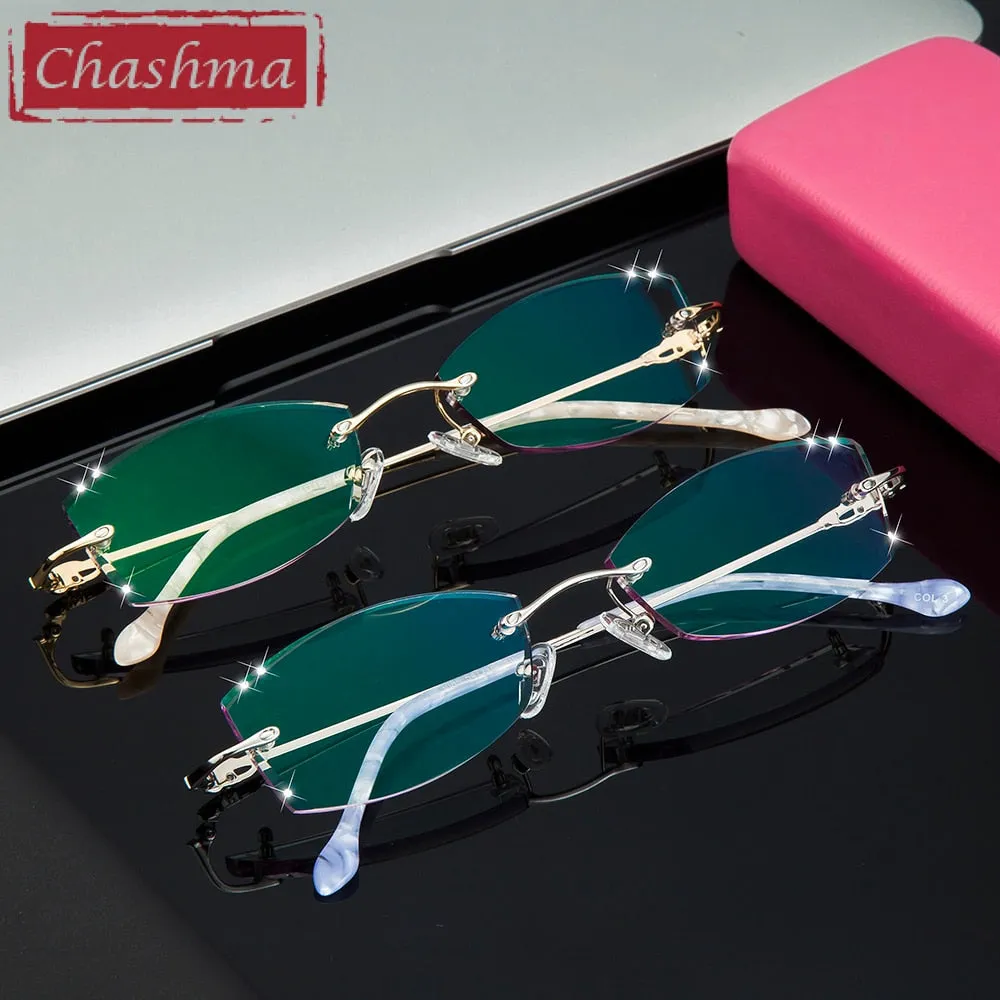 Chashma Women's Rimless Oval Eyeglasses 3085