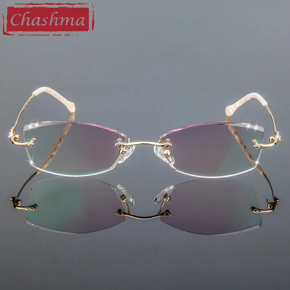 Chashma Women's Rimless Oval Eyeglasses 3085