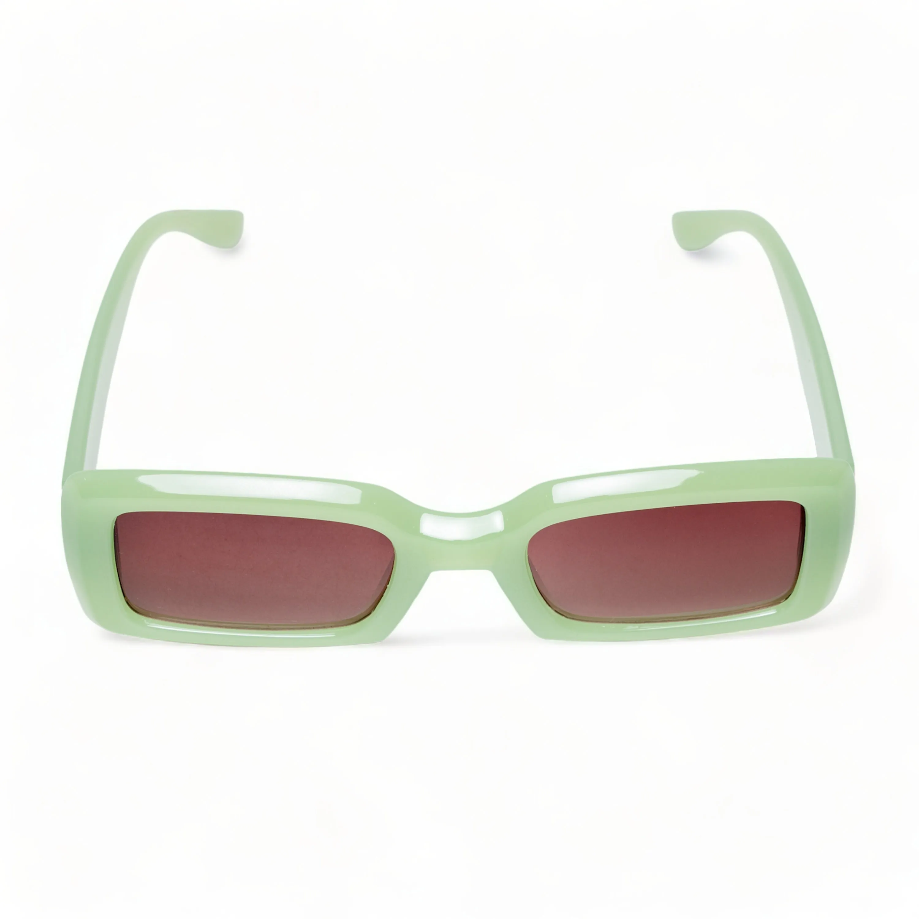 Chokore Rectangular Sunglasses with UV 400 Protection (Green)