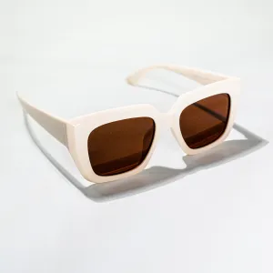 Chokore Stylish Square Sunglasses with UV 400 protection (Beige)