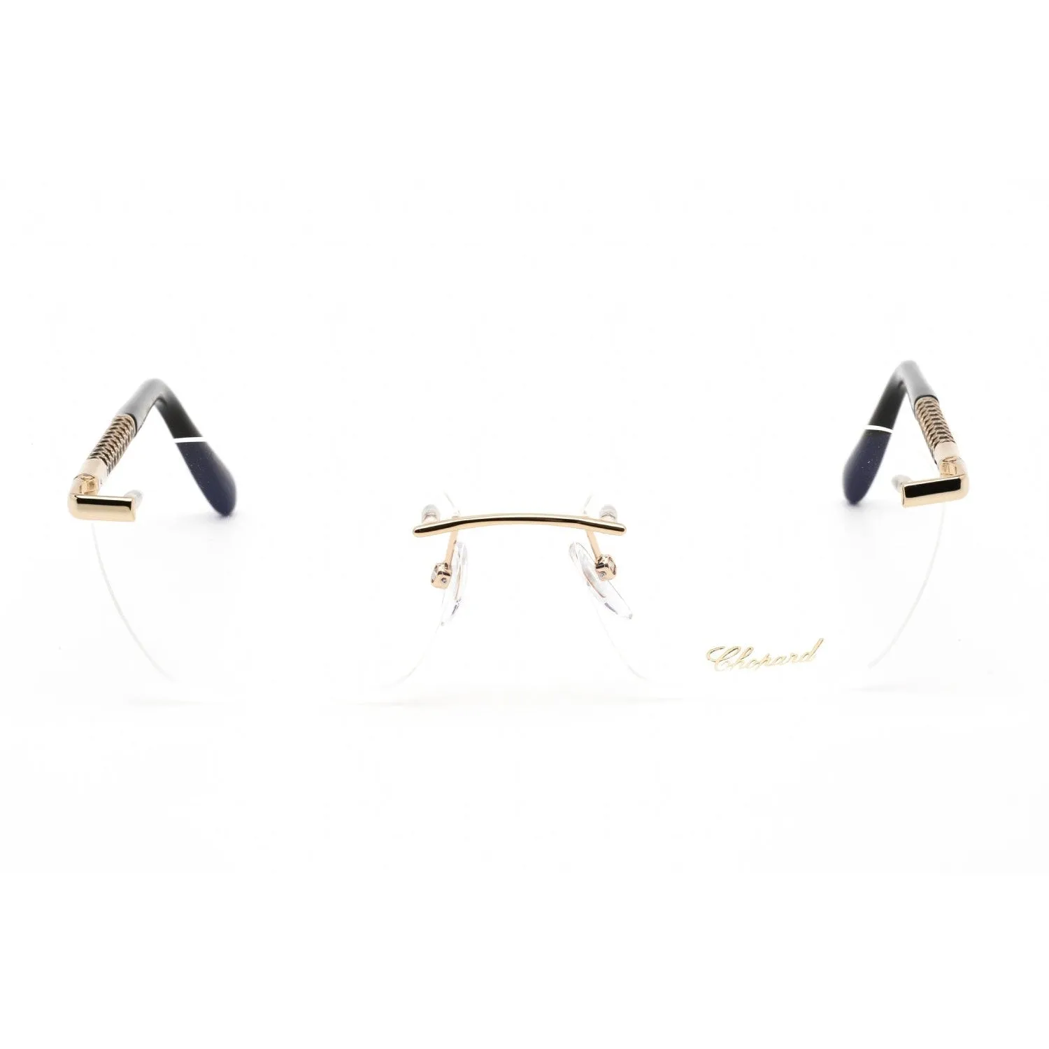 Chopard VCHF47 Eyeglasses SHINY TOTAL ROSE GOLD / clear demo lens