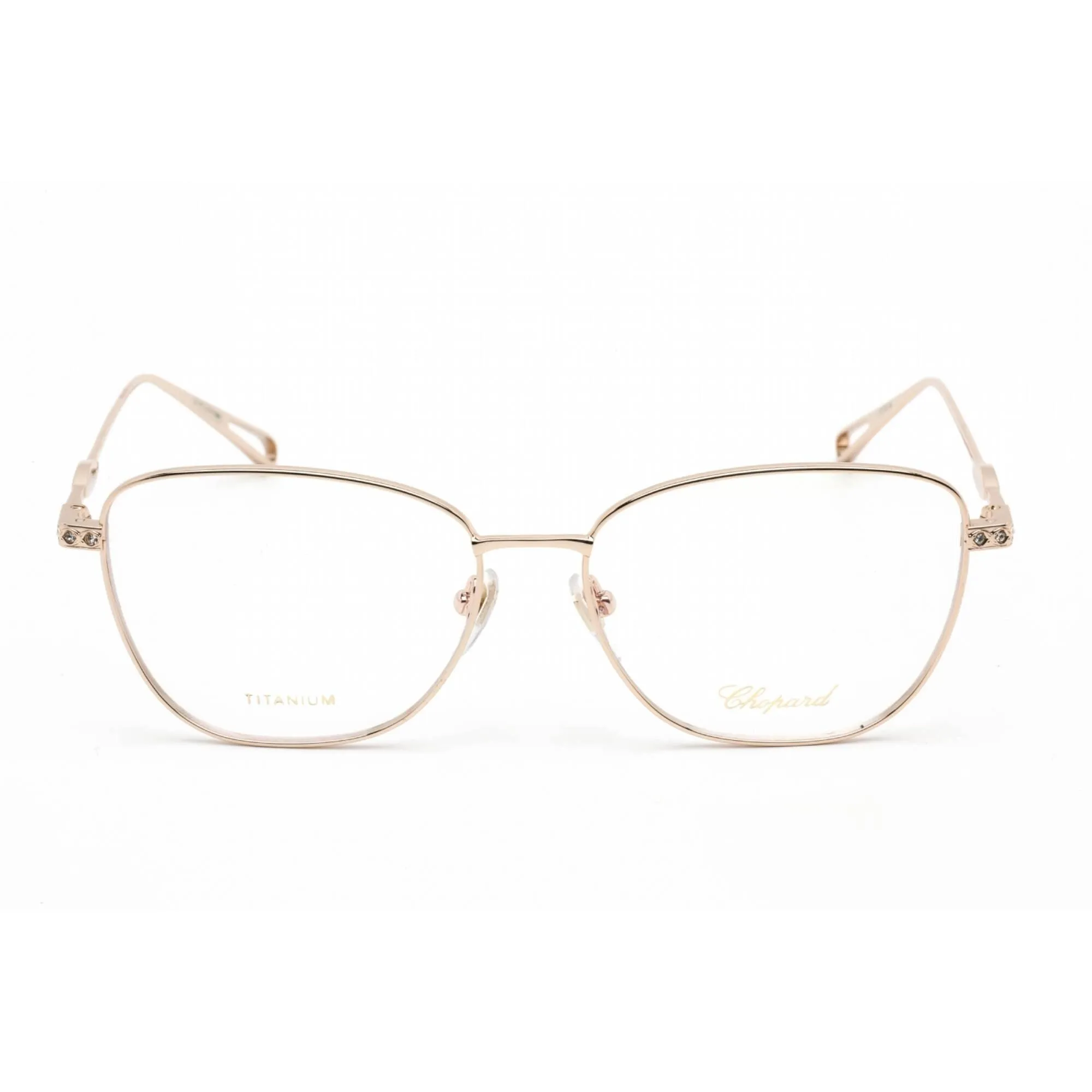 Chopard Women's Eyeglasses - Clear Demo Lens Gold Square Shape Frame | VCHD52S 0300
