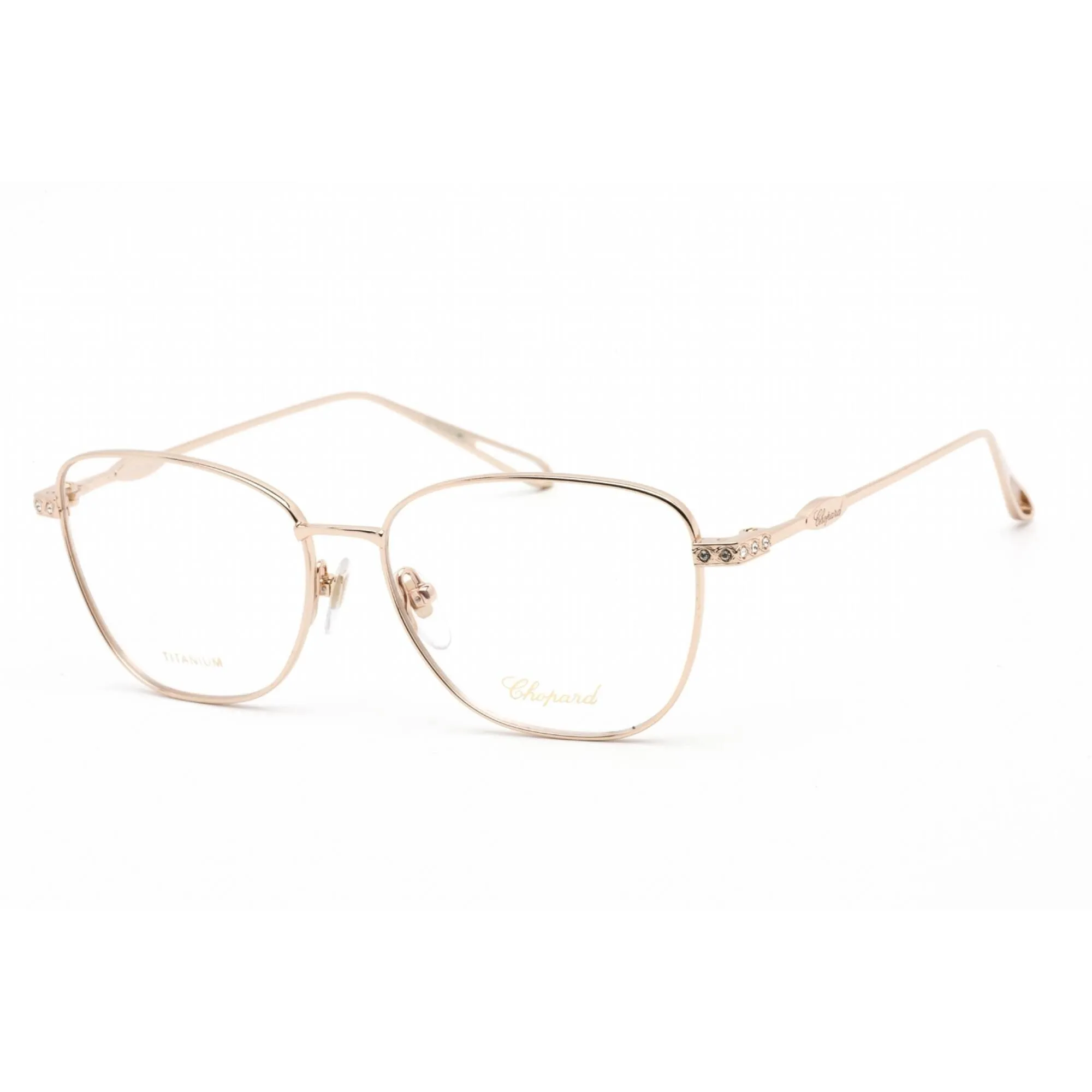 Chopard Women's Eyeglasses - Clear Demo Lens Gold Square Shape Frame | VCHD52S 0300