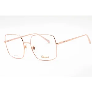 Chopard Women's Eyeglasses - Shiny Copper Metal Square Full Rim Frame | VCHF49M 08FC