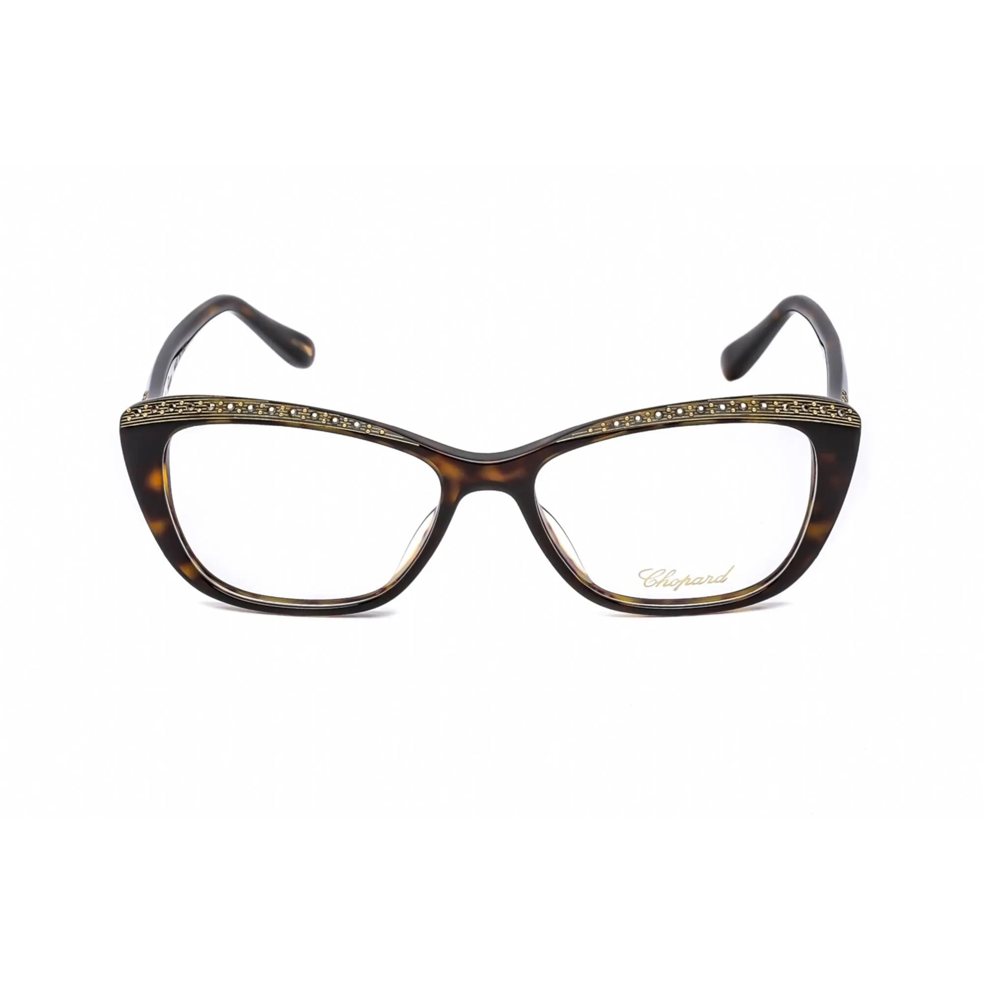 Chopard Women's Eyeglasses - Tortoise Acetate Cat Eye Full Rim Frame | VCH229S 0722