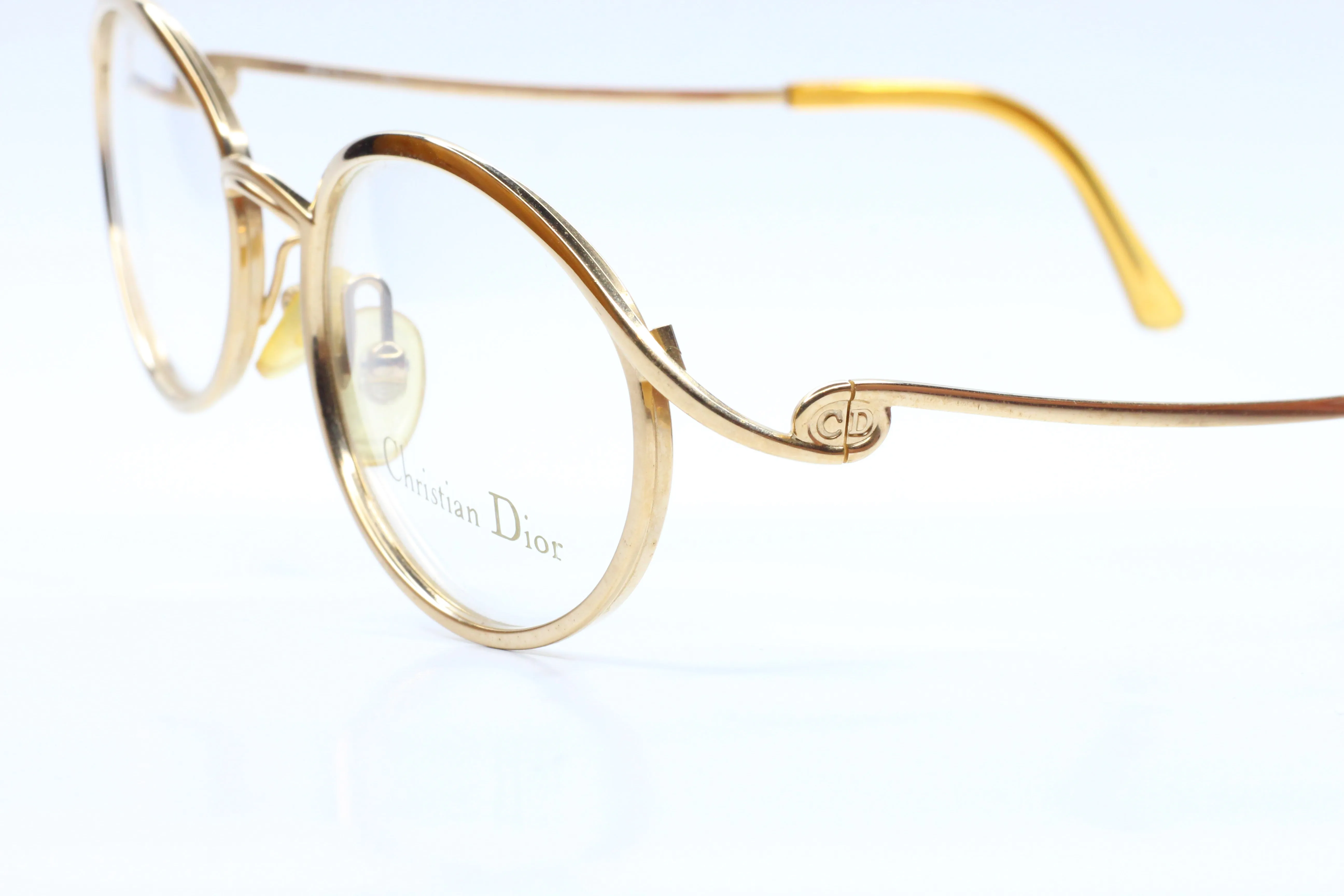 Christian Dior CD2039 Gold 40K RX Vintage Luxury Austria Eyeglasses
