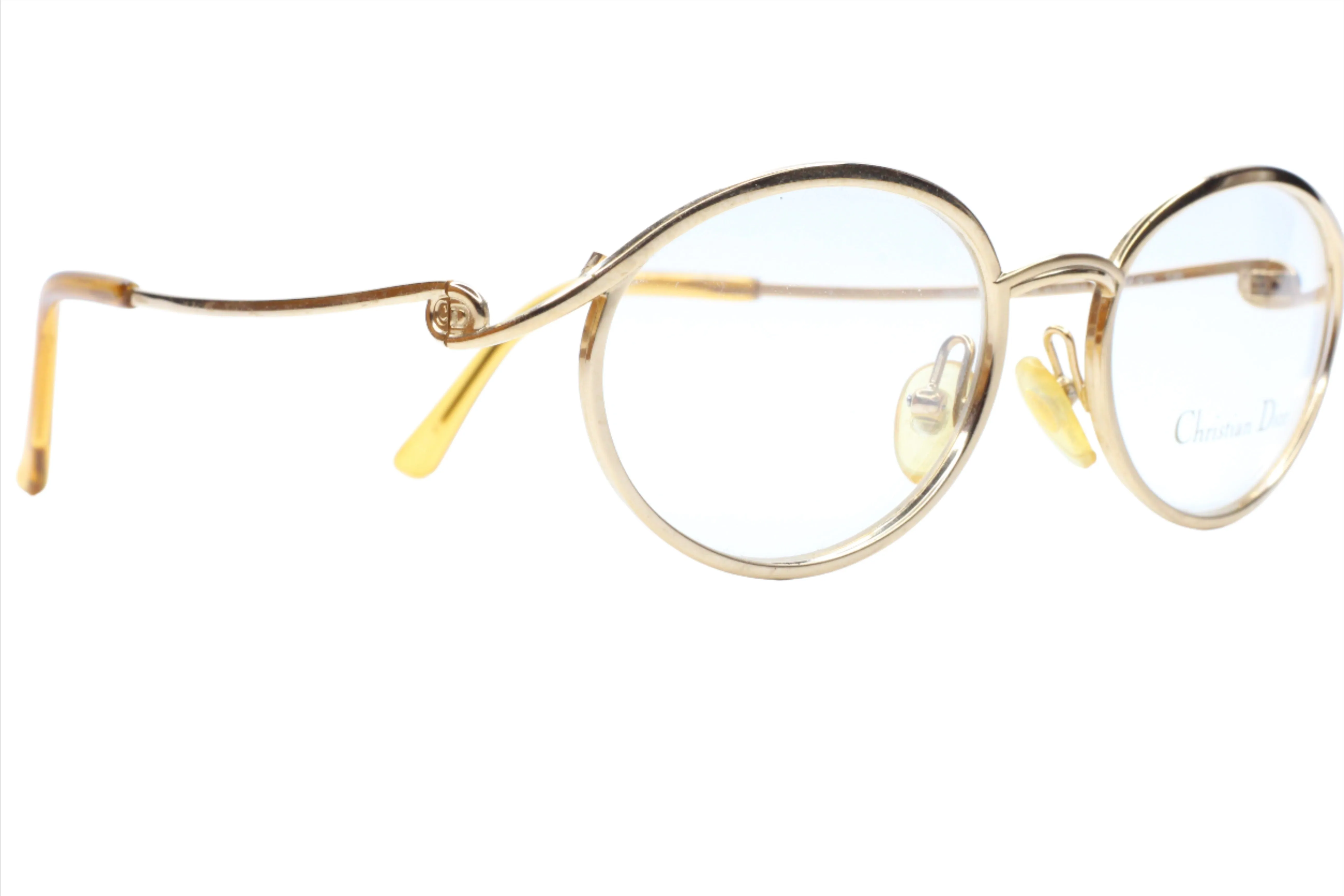 Christian Dior CD2039 Gold 40K RX Vintage Luxury Austria Eyeglasses