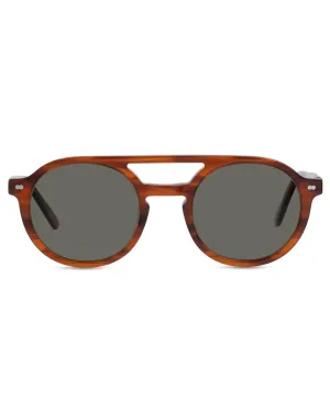 Christopher Cloos Larvotto Bourbon 48mm Minimalistic Polarized Sunglasses