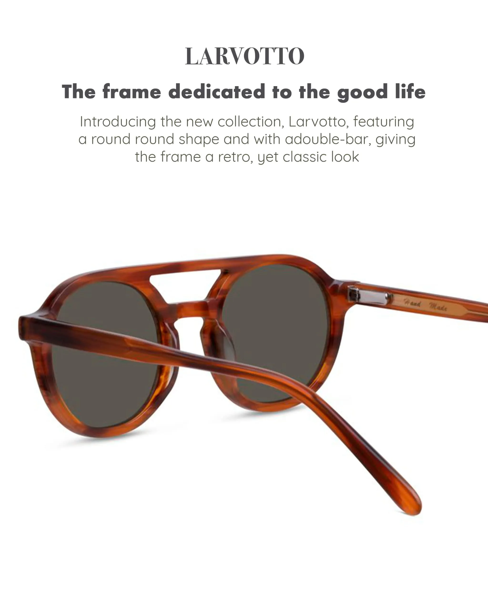 Christopher Cloos Larvotto Bourbon 48mm Minimalistic Polarized Sunglasses