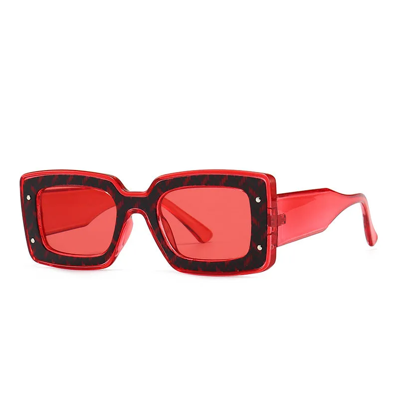 Chunky Vacation Square Frame Sunglasses
