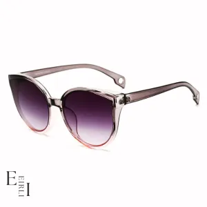 Classic Cat-Eye Sunglasses, Metal Grey