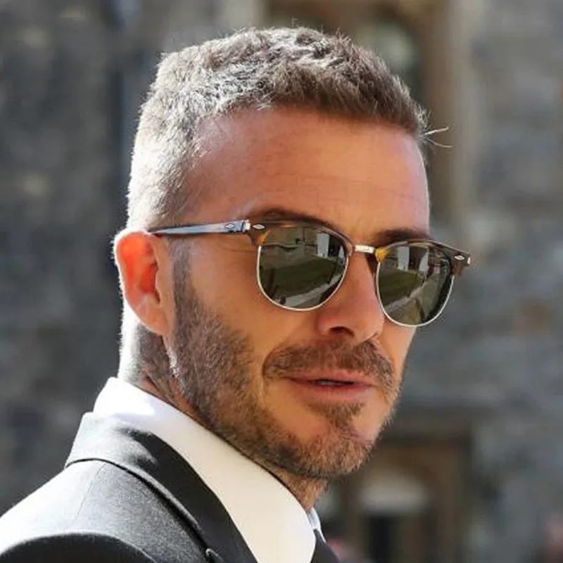 Classic Polarized Brand Design Semi-Rimless Sunglasses