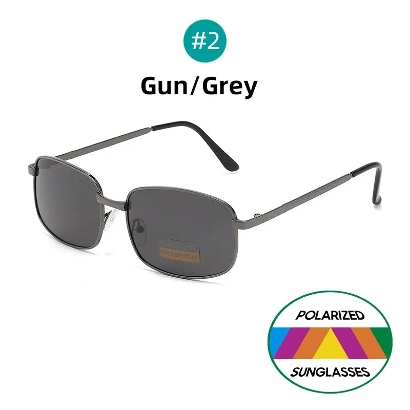 Classic Rectangle Polarized Retro Sunglasses