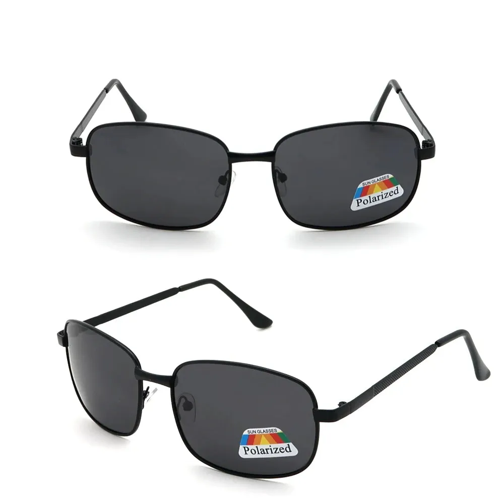 Classic Rectangle Polarized Retro Sunglasses