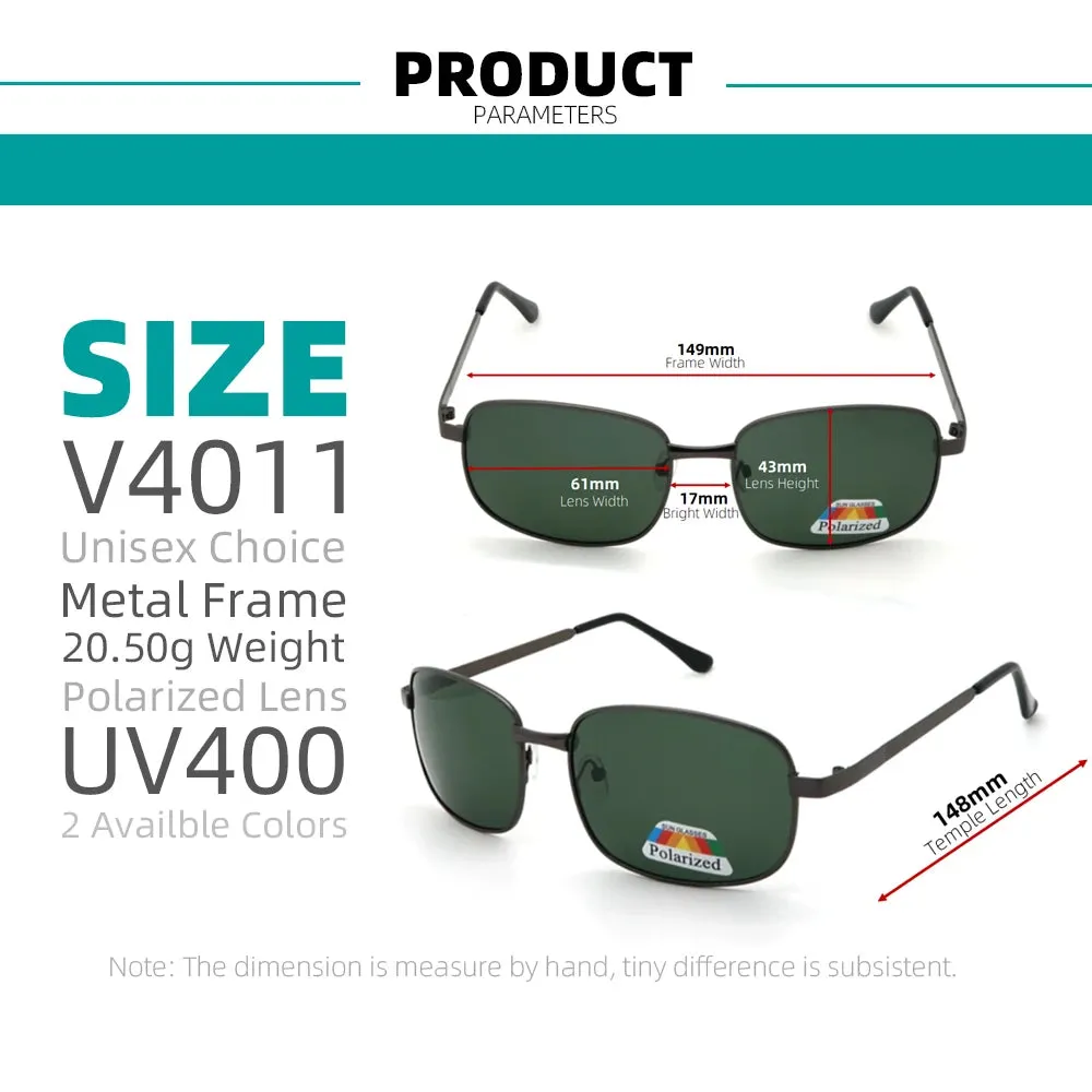 Classic Rectangle Polarized Retro Sunglasses
