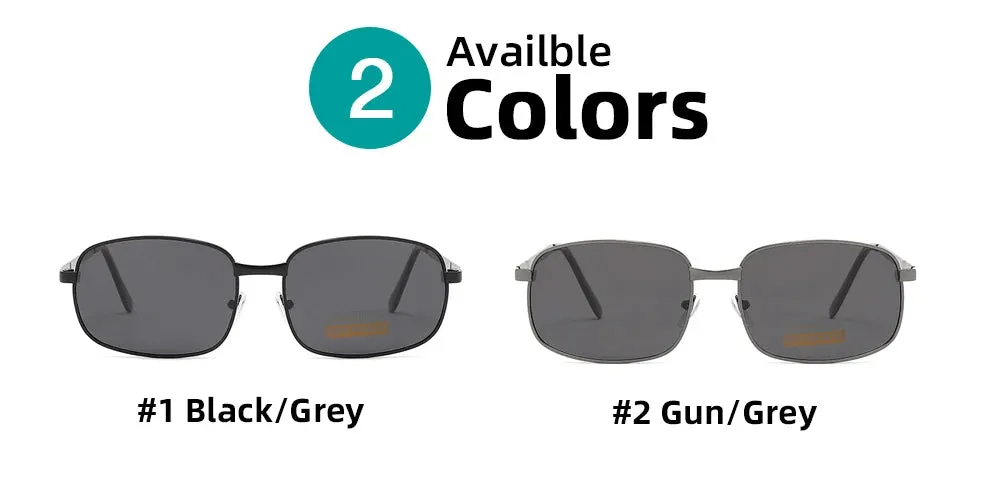 Classic Rectangle Polarized Retro Sunglasses