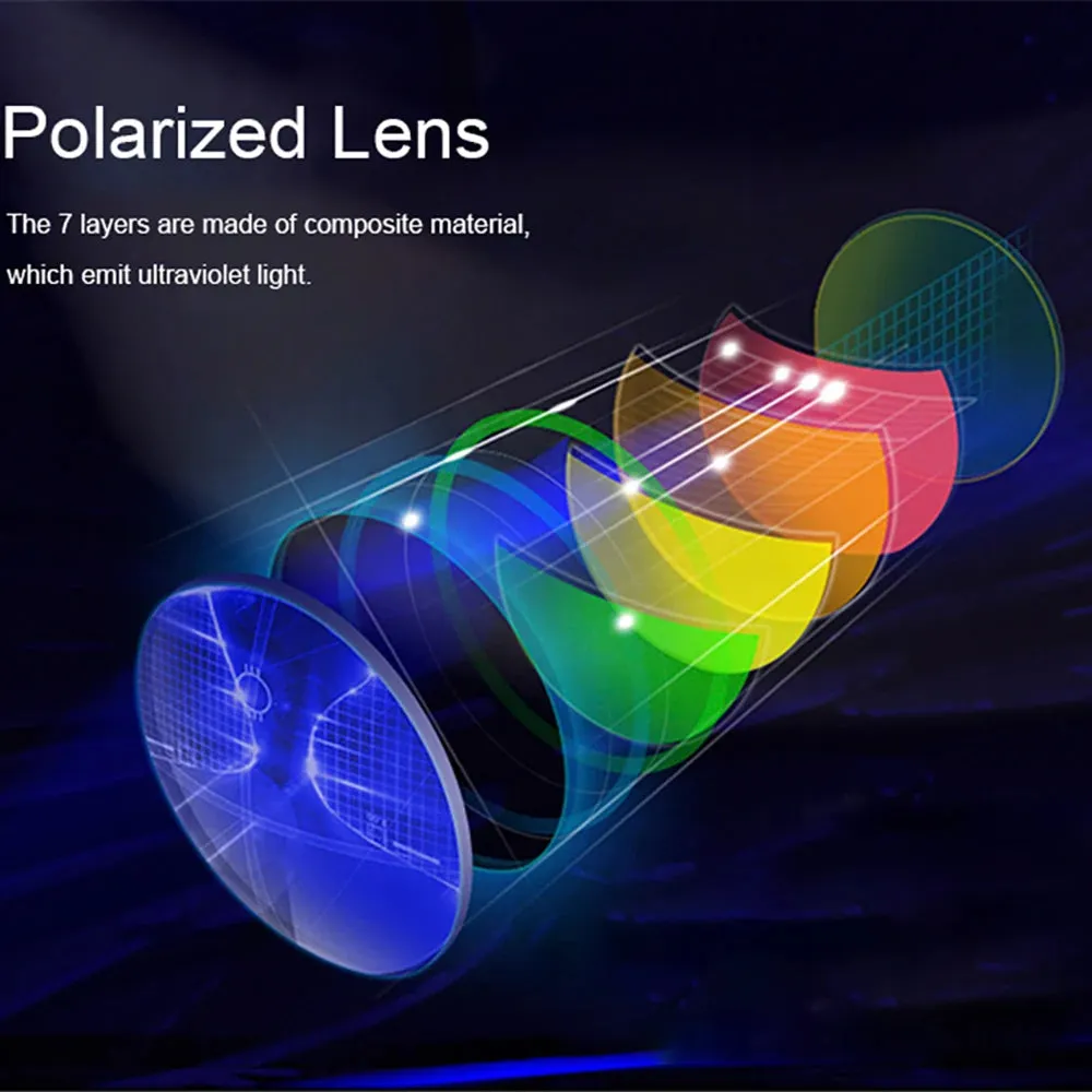 Classic Rectangle Polarized Retro Sunglasses