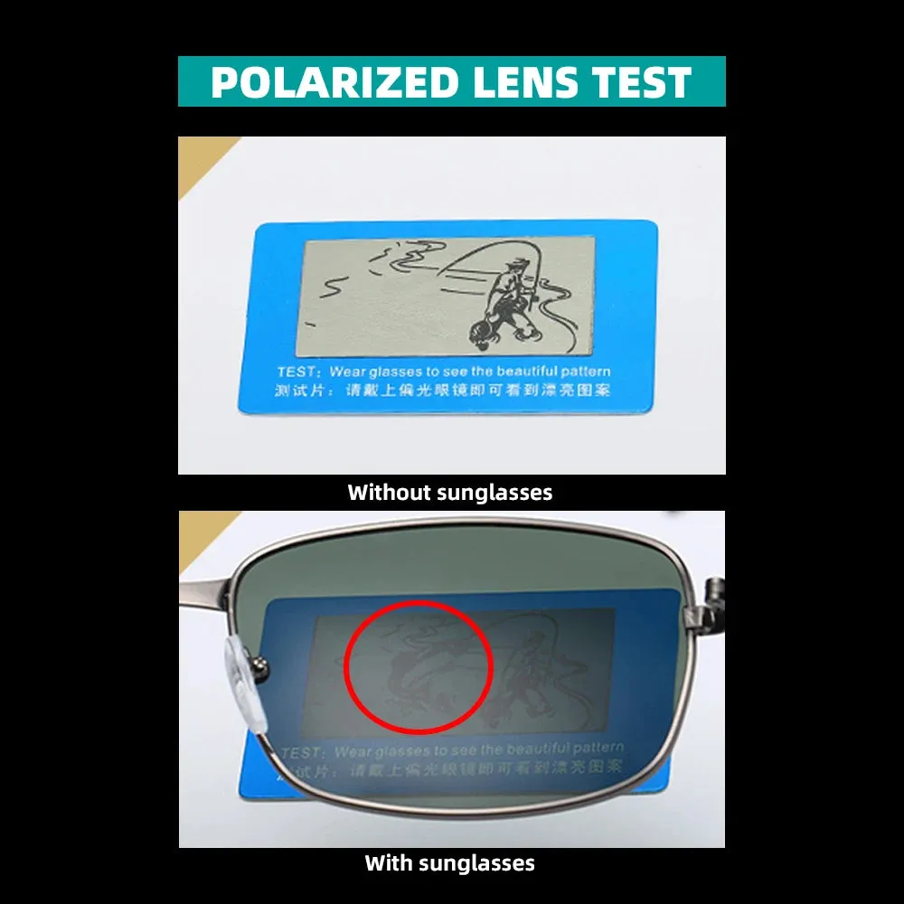 Classic Rectangle Polarized Retro Sunglasses
