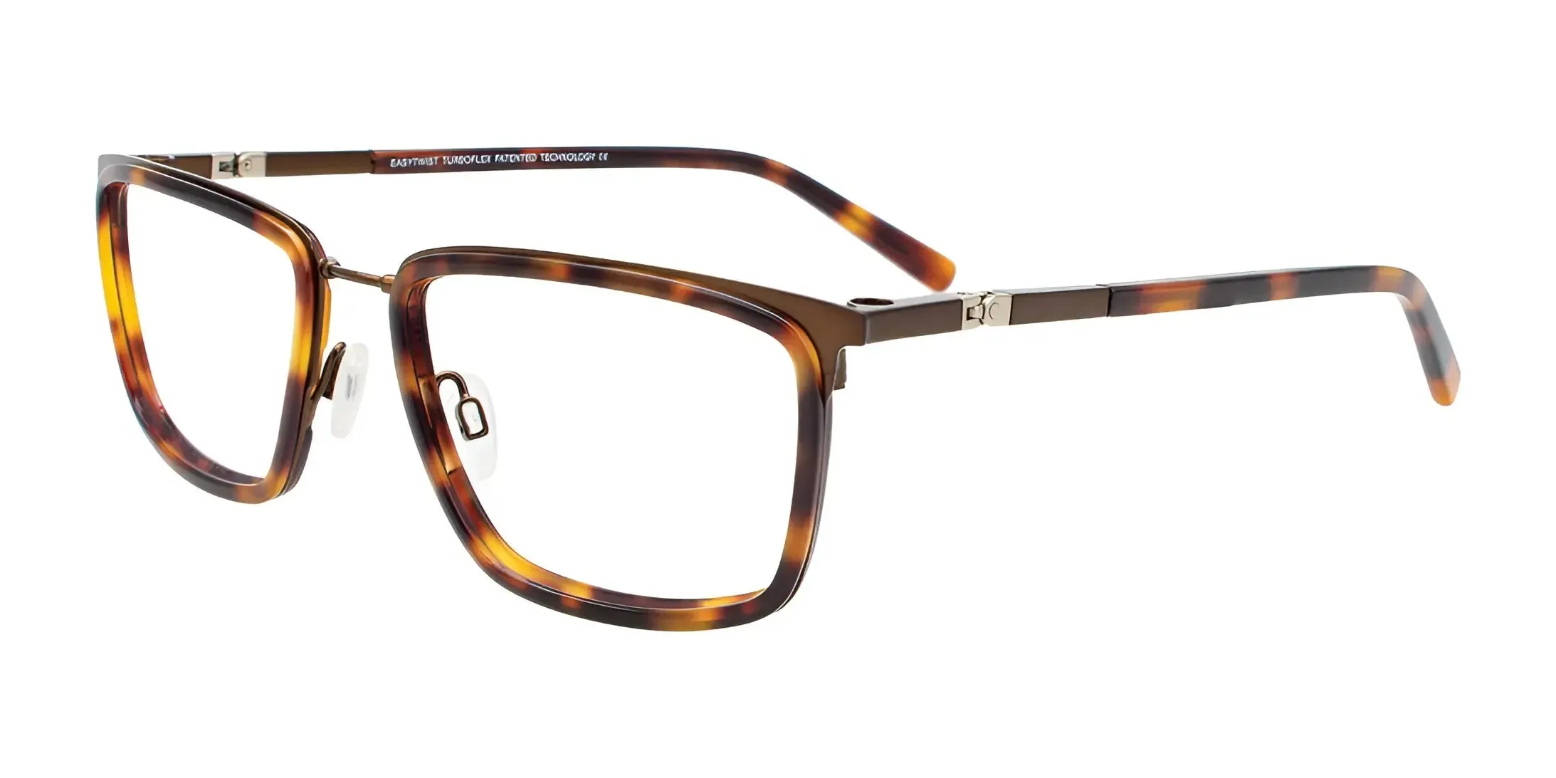 Clip & Twist CT272 Eyeglasses with Clip-on Sunglasses | Size 54
