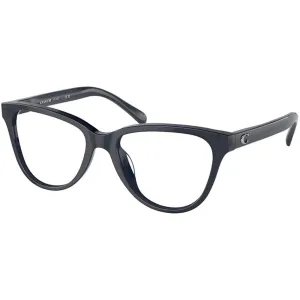 Coach Women's Eyeglasses - Transparent Blue Cat Eye Frame Demo Lens | 6202U 5714