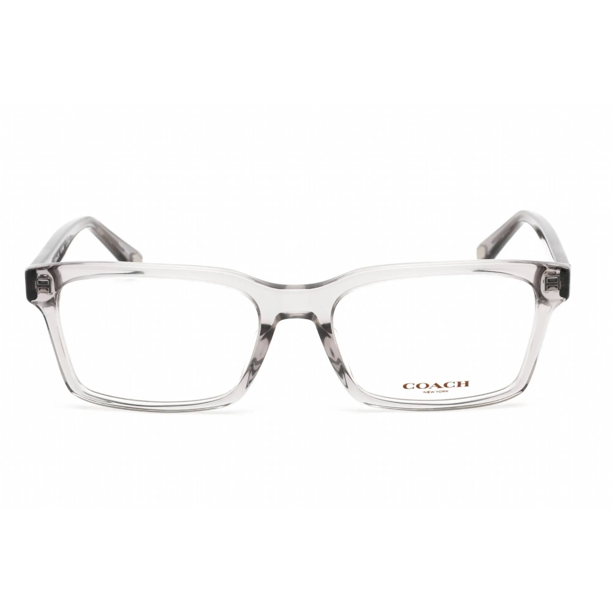 Coach Women's Eyeglasses - Transparent Grey Plastic Rectangular Frame | 0HC6169U 5176