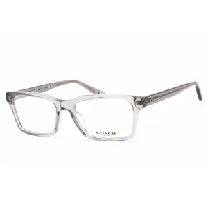 Coach Women's Eyeglasses - Transparent Grey Plastic Rectangular Frame | 0HC6169U 5176