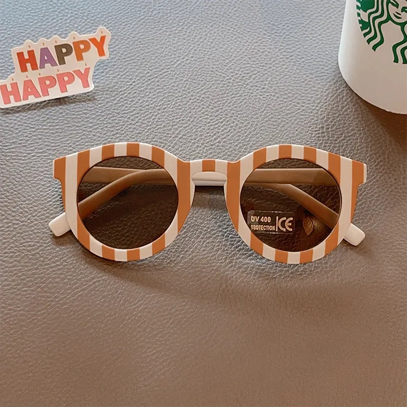 Colored "Checkered" sunglasses for children multivariant