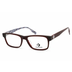 Converse Men's Eyeglasses - Crystal Team Red Plastic Rectangular Frame | CV5001 610