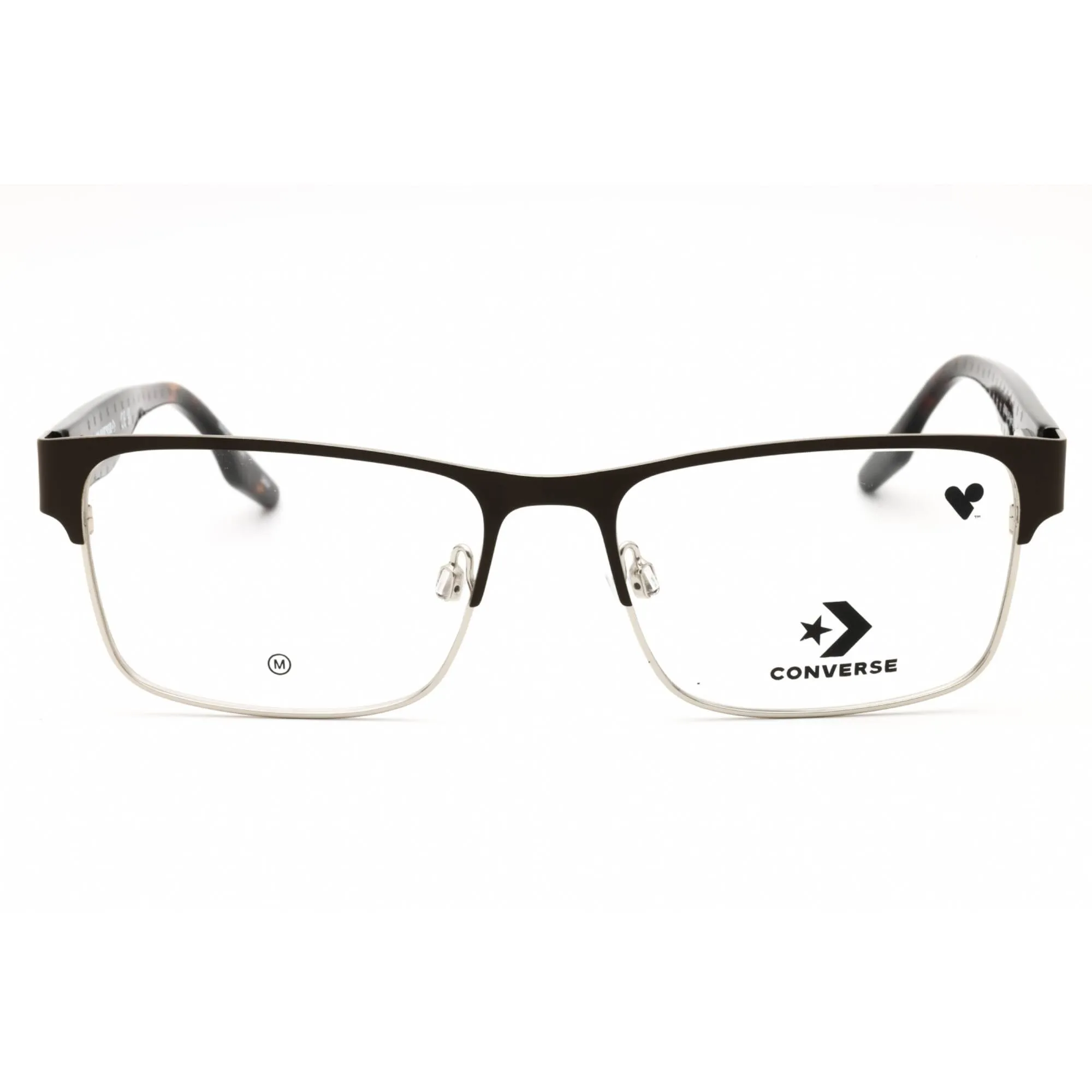 Converse Men's Eyeglasses - Matte Fresh Brew Metal Rectangular Frame | CV3024 201