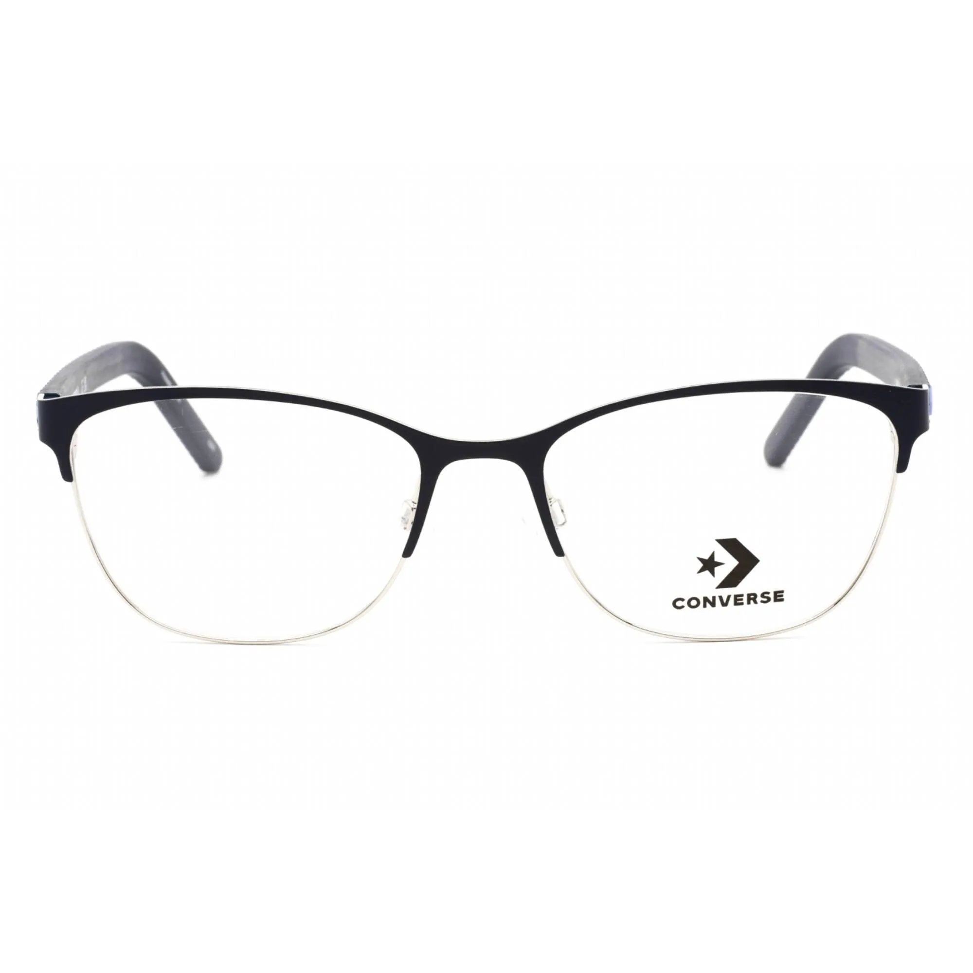 Converse Women's Eyeglasses - Half Rim Matte Obsidian Cat Eye Metal Frame | CV3017 411