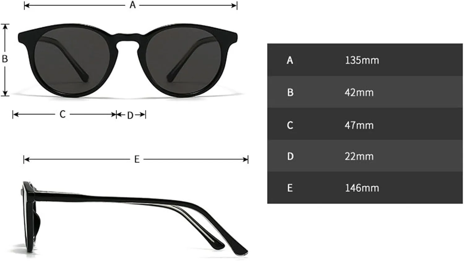 COTIA Classic Round Sunglasses for Men Women Vintage Small 90s Sun Glasses Fashion Retro Elegant Eyewear