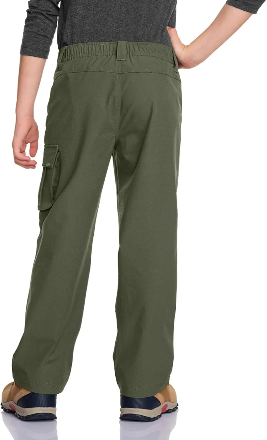CQR Kids Youth Hiking Cargo Pants, UPF50  Quick Dry Outdoor Camping Pants