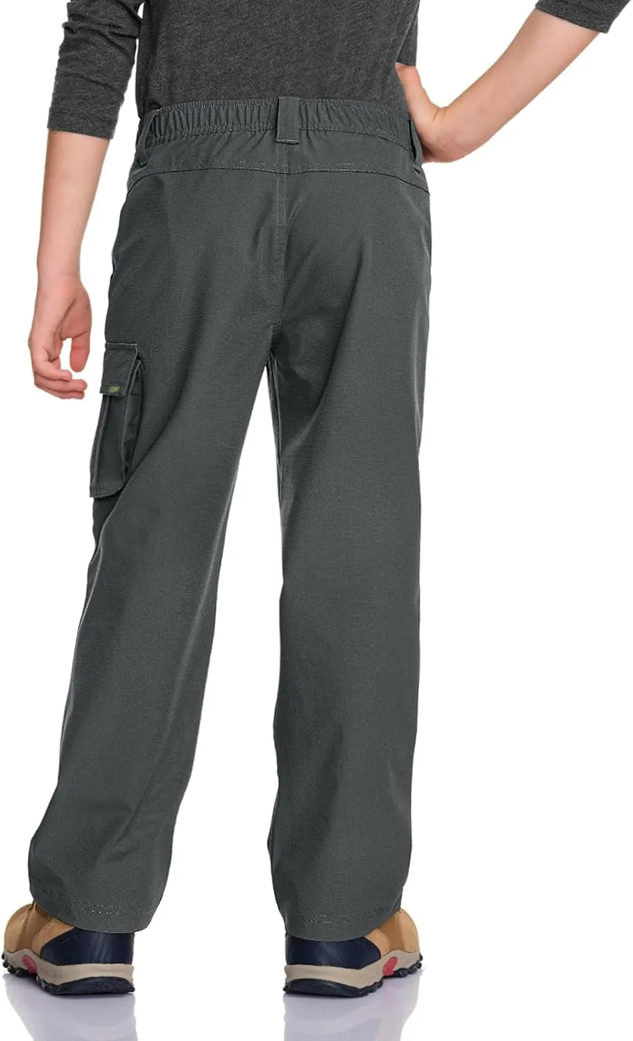 CQR Kids Youth Hiking Cargo Pants, UPF50  Quick Dry Outdoor Camping Pants
